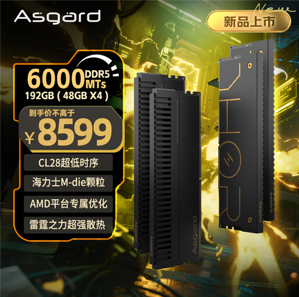 内存价格上天了!阿斯加特推出256GB套装:16999元比RTX 5090还贵!
